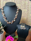 Multicolor Pearl Necklace, Earrings Jewelry Set